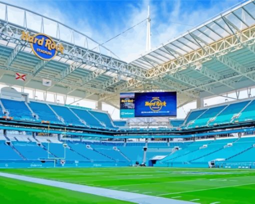 Hard Rock Stadium Florida USA Paint By Numbers