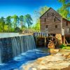 Historic Yates Mill County Park Raleigh North Carolina Paint By Numbers