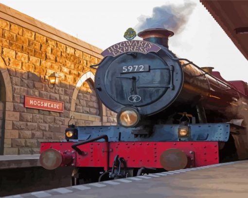 Hogwarts Express Train Paint By Numbers