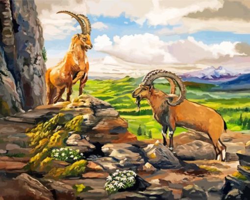 Ibex Animals Art Paint By Numbers