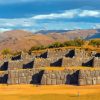 Inca Ruins Landscape Paint By Numbers