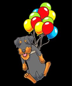 Jagdterrier And Balloon Paint By Numbers