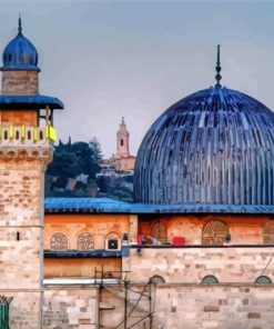 Jerusalem Mosque Black Dome Paint By Numbers