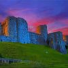 Kidwelly Castle With Beautiful Sunset View Paint By Numbers