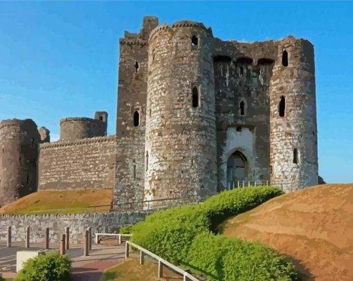 Kidwelly Castle Paint By Numbers