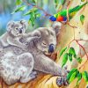 Koalas And Lorikeet Paint By Numbers