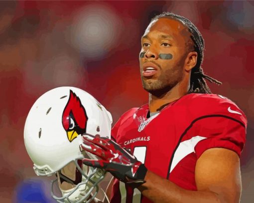 Larry Fitzgerald Cardinals Player Paint By Numbers