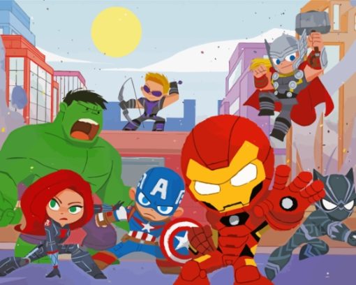 Marvel Kids Avengers Paint By Numbers