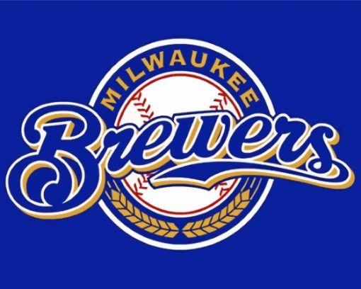 Milwaukee Brewers Baseball Logo Paint By Numbers