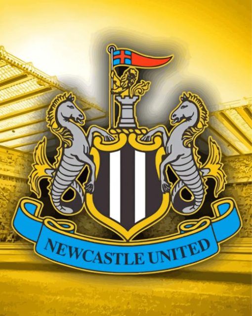 Newcastle United Logo Paint By Numbers