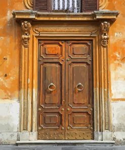 Old Italian Vintage Door Paint By Numbers