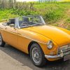 Orange MGB Roadster Paint By Numbers