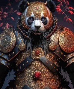 Panda Bear Warrior Paint By Numbers