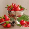 Pomegranate Silver Bowl Paint By Numbers