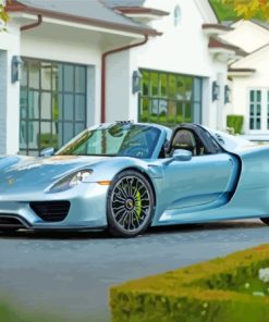 Porsche 918 Paint By Numbers