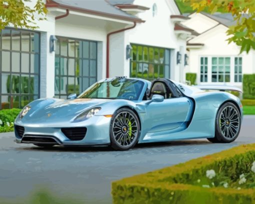 Porsche 918 Paint By Numbers