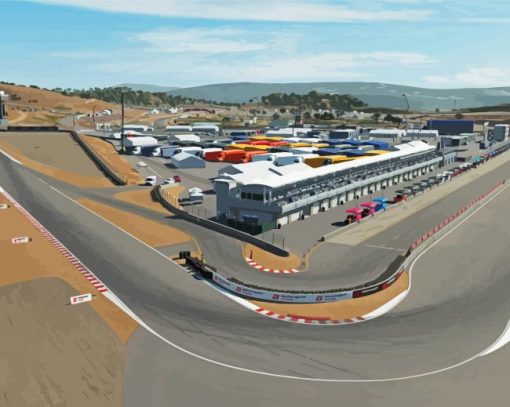 Raceway Laguna Seca Paint By Numbers