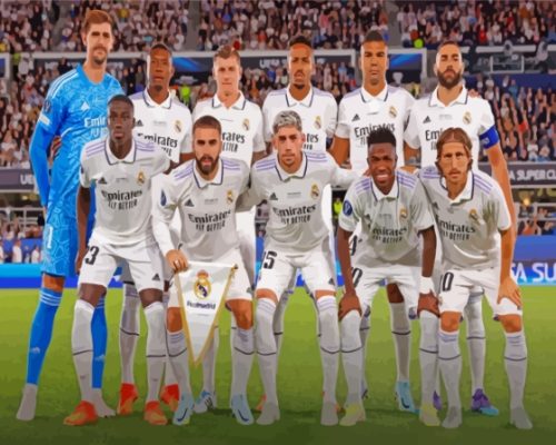 Real Madrid Players Paint By Numbers