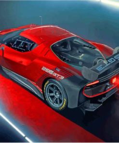 Red Ferrari 296 GT3 Car Paint By Numbers