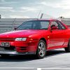 Red Skyline Car Paint By Numbers