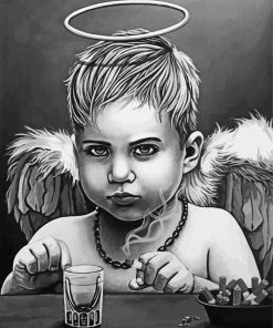 The Bad Baby Angel Paint By Numbers