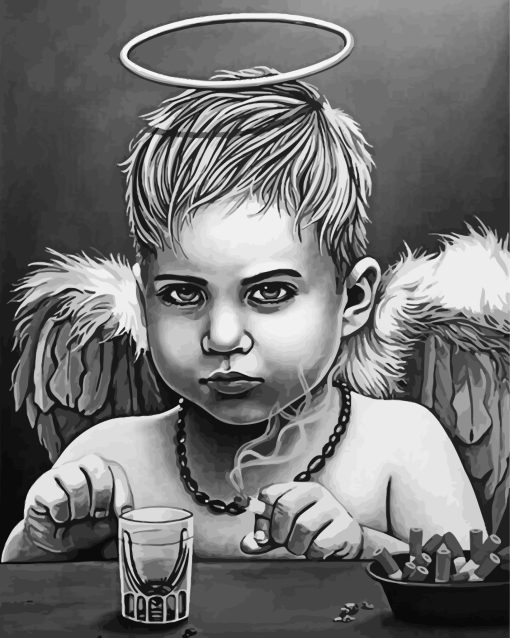 The Bad Baby Angel Paint By Numbers