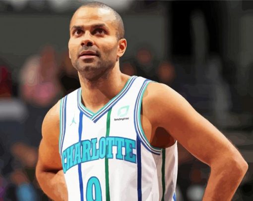 The Basketball Player Tony Parker Paint By Numbers