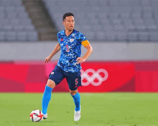 The Football Player Maya Yoshida Paint By Numbers