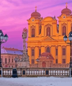 Timisoara Union Square Sunset Paint By Numbers