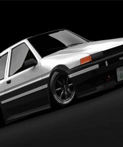 Toyota AE86 Trueno Initial D Paint By Numbers