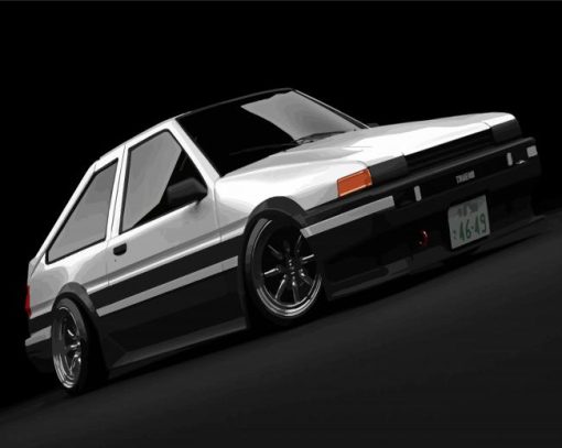 Toyota AE86 Trueno Initial D Paint By Numbers