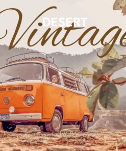 Vintage Desert Poster Paint By Numbers