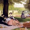 Vintage Picnic in Paris Paint By Numbers