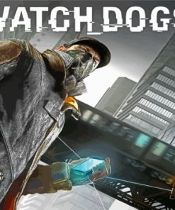 Watch Dogs Video Game Poster Paint By Numbers