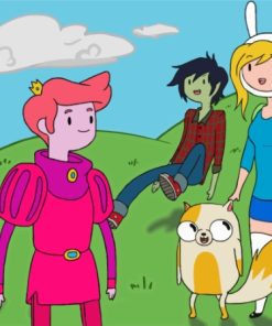 Adventure Time Fionna And Cake Characters Paint By Numbers