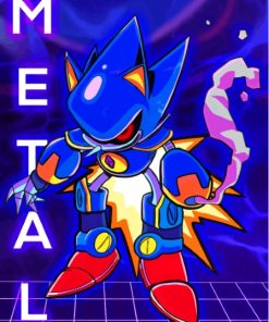 Aesthetic Metal Sonic Paint By Numbers