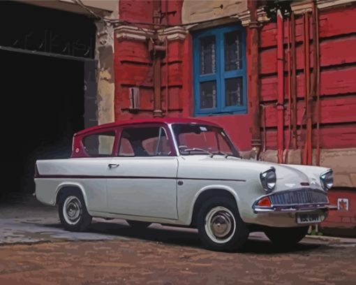 Aesthetic Ford Anglia Paint By Numbers