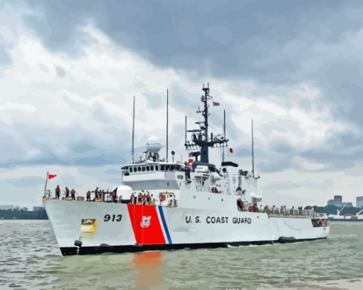 Armed Force United States Coast Guard Paint By Numbers