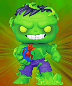 Baby Hulk Cartoon Paint By Numbers