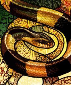 Banded Krait Snake Art Paint By Numbers