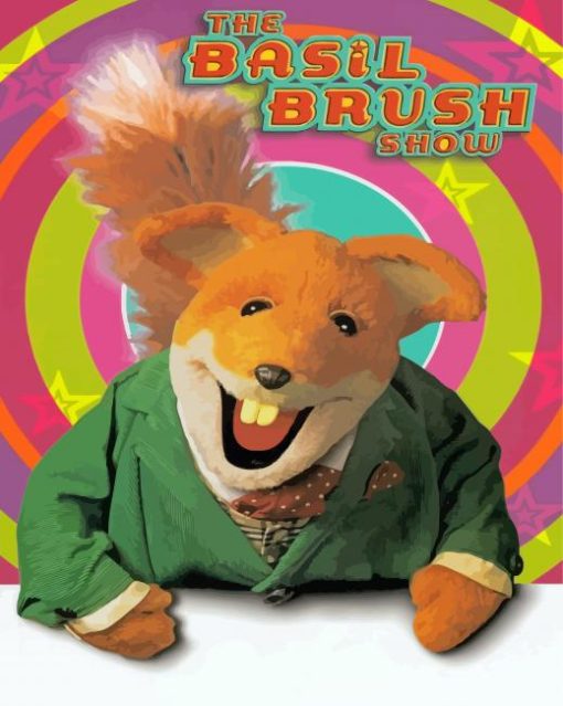 Basil Brush Poster Paint By Numbers