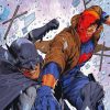 Batman And Red Hood Fighting Paint By Numbers