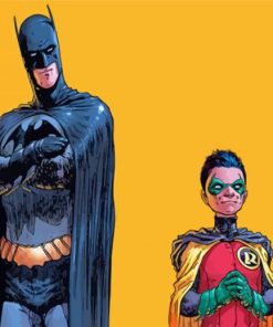 Batman And Robin Paint By Numbers