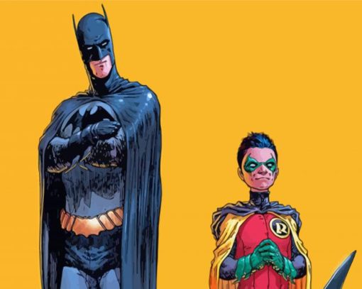 Batman And Robin Paint By Numbers