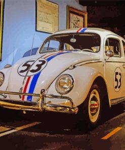 Beetle Herbie Car Paint By Numbers