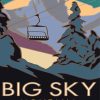 Big Sky Montana Lone Peak Poster Paint By Numbers