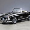 Black Mercedes 300 SL Paint By Numbers