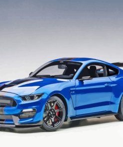 Blue Mustang Car Paint By Numbers