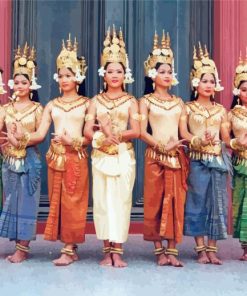 Cambodia Dancers Paint By Numbers