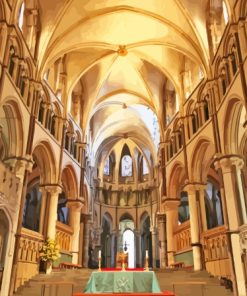 Canterbury Cathedral Inside Paint By Numbers